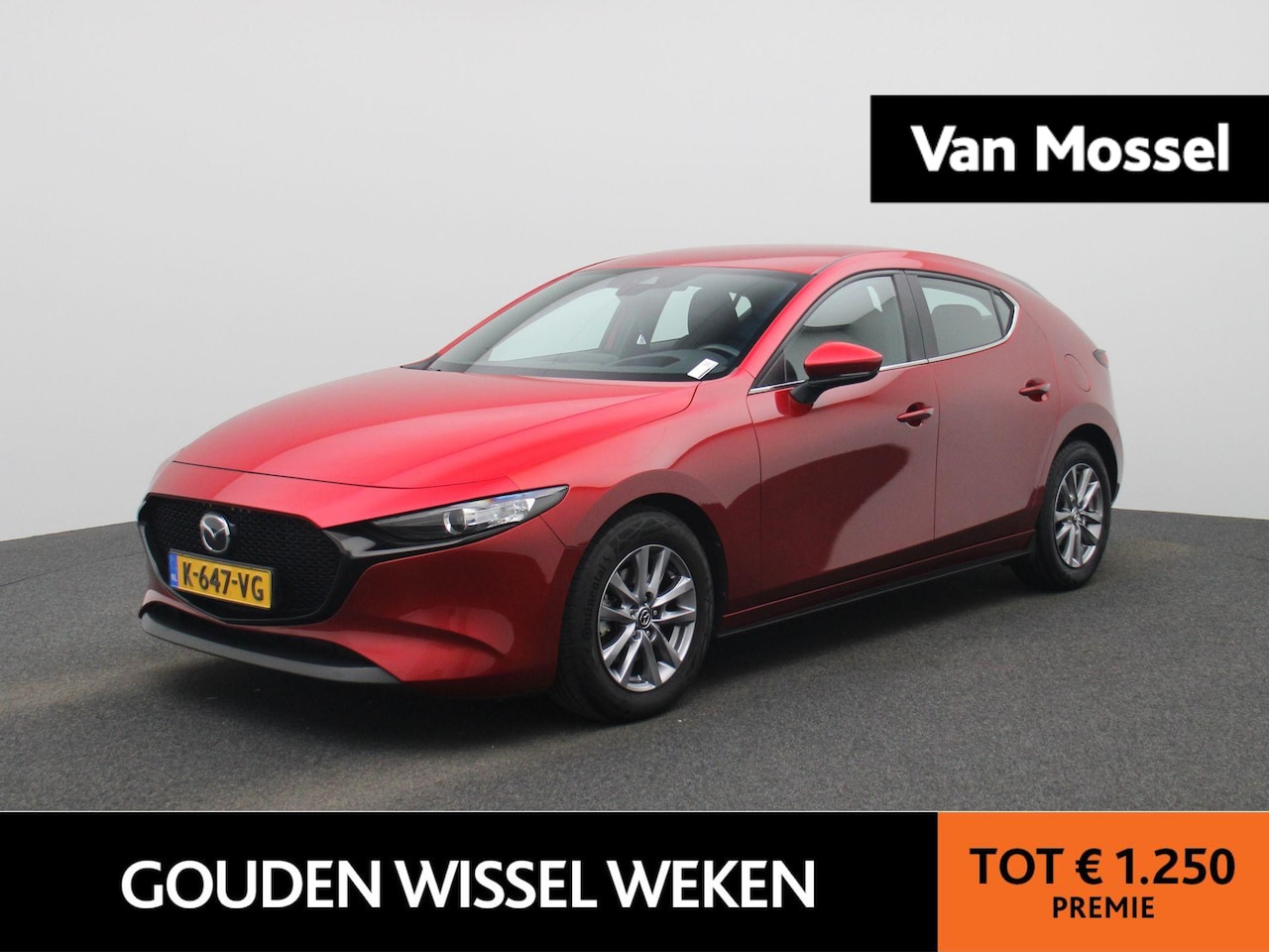 Mazda 3 - 2.0 e-SkyActiv-X M Hybrid 186 | ACC | Head-up display | Keyless | DAB | Navi | Airco | - AutoWereld.nl