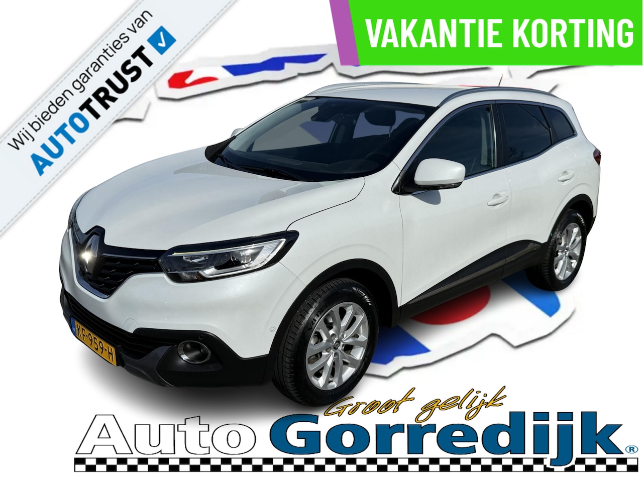 Renault Kadjar - 1.5 dCi Intens NAVI,CRUISE,ECC,TREKHAAK1/2 LEDER - AutoWereld.nl