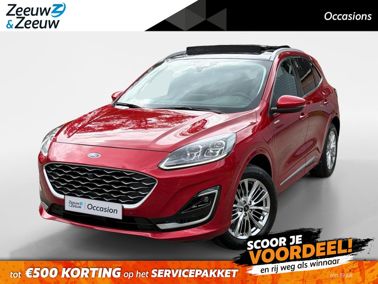 Ford Kuga - 2.5 PHEV Vignale 225PK | Panoramadak | Trekhaak | Adaptieve Cruise Control | Head Up Displ - AutoWereld.nl