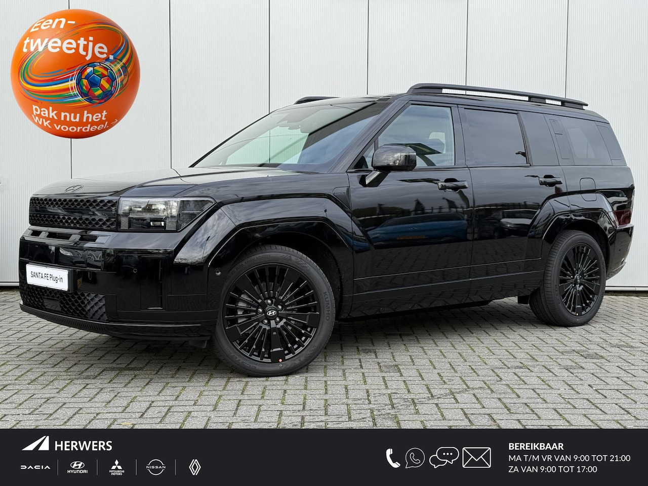 Hyundai Santa Fe - 1.6 T-GDI PHEV Black Line 4WD 7p. / MY26 / 3000 Voordeel / 1.700 KG Trekgewicht / Stoelver - AutoWereld.nl