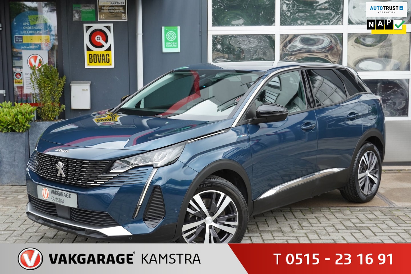Peugeot 3008 - 1.6 HYbrid Allure Business NAP Clima/Cruise/Cam - AutoWereld.nl