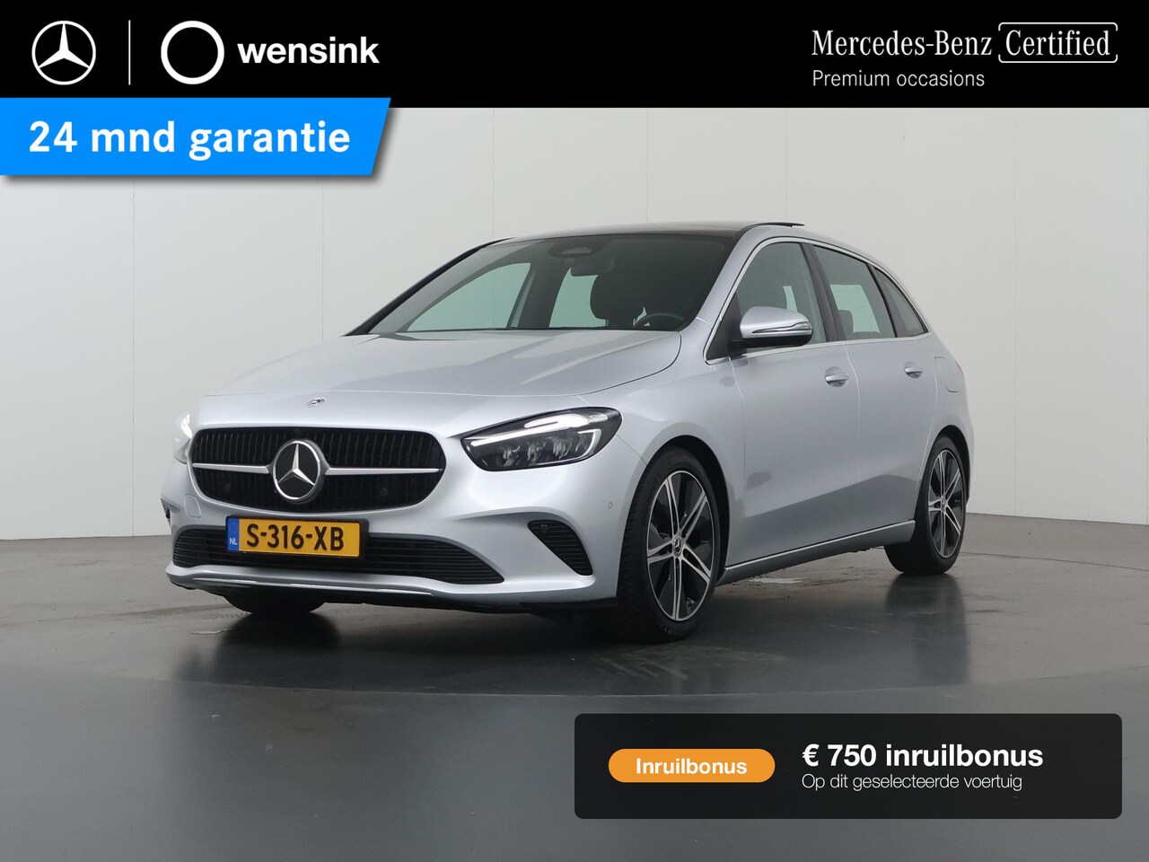 Mercedes-Benz B-klasse - 180 Luxury Line | Trekhaak | Panoramadak | Widescreen | Stoelverwarming | Achteruitrijcame - AutoWereld.nl