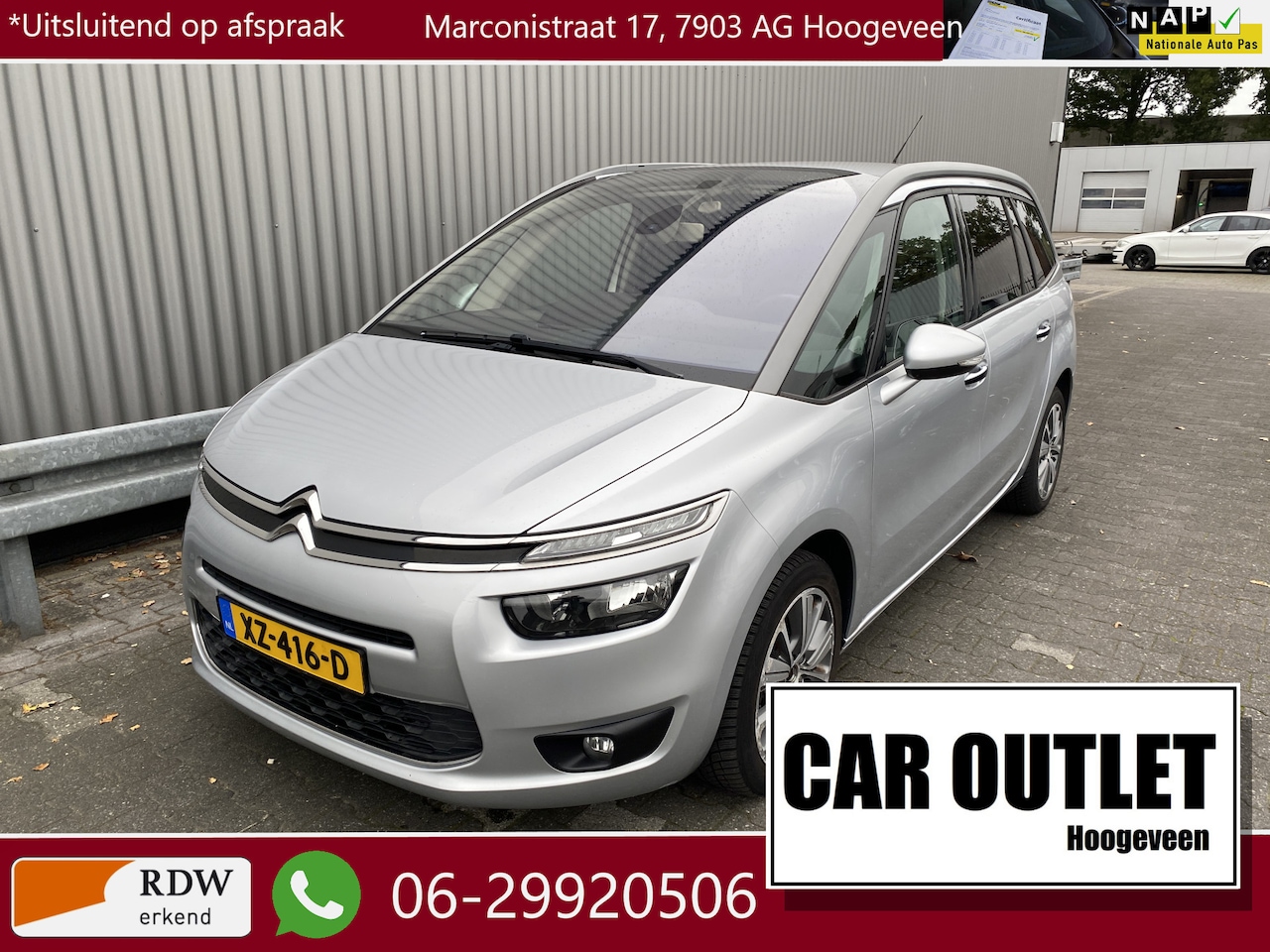 Citroën Grand C4 Picasso - 1.2 PureTech Intensive 7p. 165Dkm, Clima, Navi, Pano-voorruit, CC, PDC & Cam, LM– Inruil M - AutoWereld.nl
