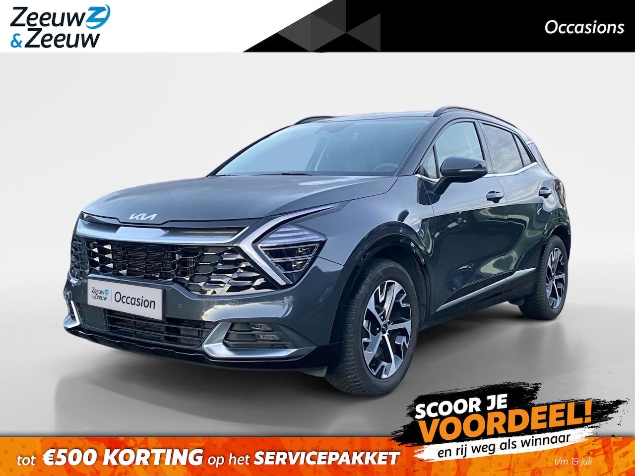 Kia Sportage - 1.6 T-GDi Hybrid DynamicPlusLine | Schuifdak | Elektrische achterklep | Climate Control | - AutoWereld.nl