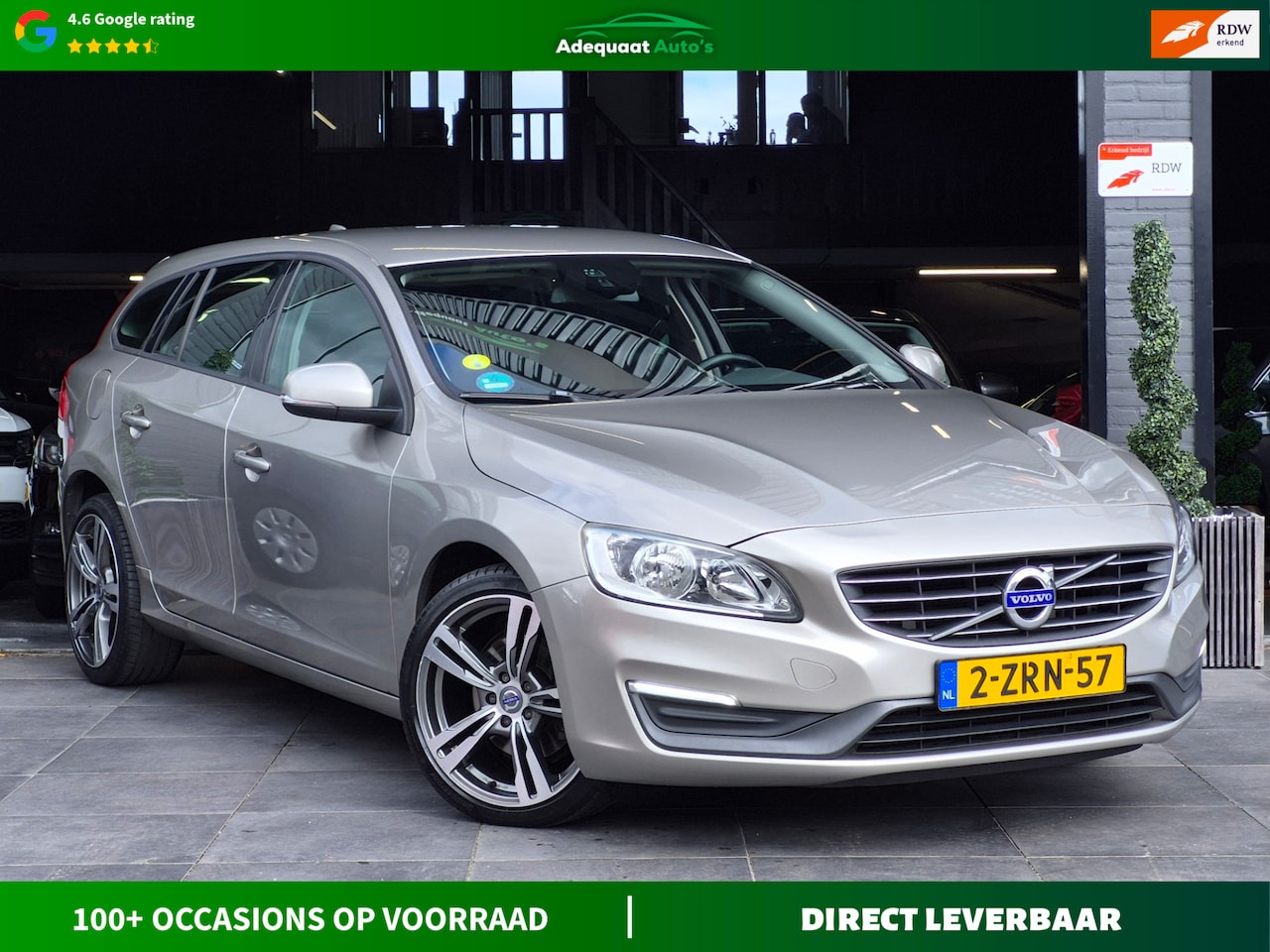 Volvo V60 - 2.0 D4 Kinetic|APK|NAP|Trekhaak|Automaat|Airco - AutoWereld.nl