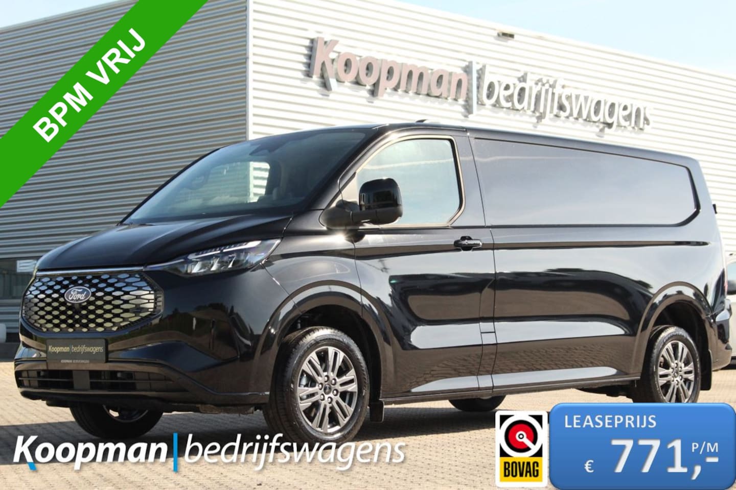 Ford Transit Custom - E-Transit 340 L2H1 Limited | 71 kWh | 160kW/218pk | Driver Assist | Adap. Cruise | Camera - AutoWereld.nl
