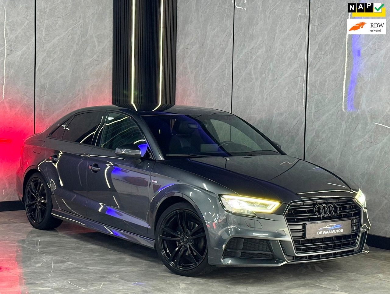Audi A3 Limousine - 35 TFSI CoD Advance Sport 2xS-Line |Virtual Cocpit|Keyless|Stoelverw|Matrix|2e Eignr|half - AutoWereld.nl
