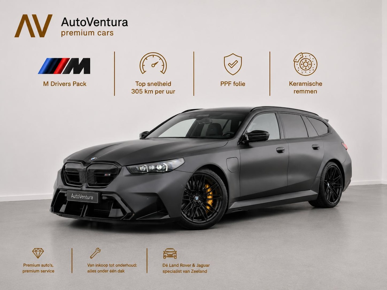BMW 5-serie Touring - M5 l M drivers package l Stoelkoeling l Carbon | B&W Surround Audio | Trekhaak | - AutoWereld.nl