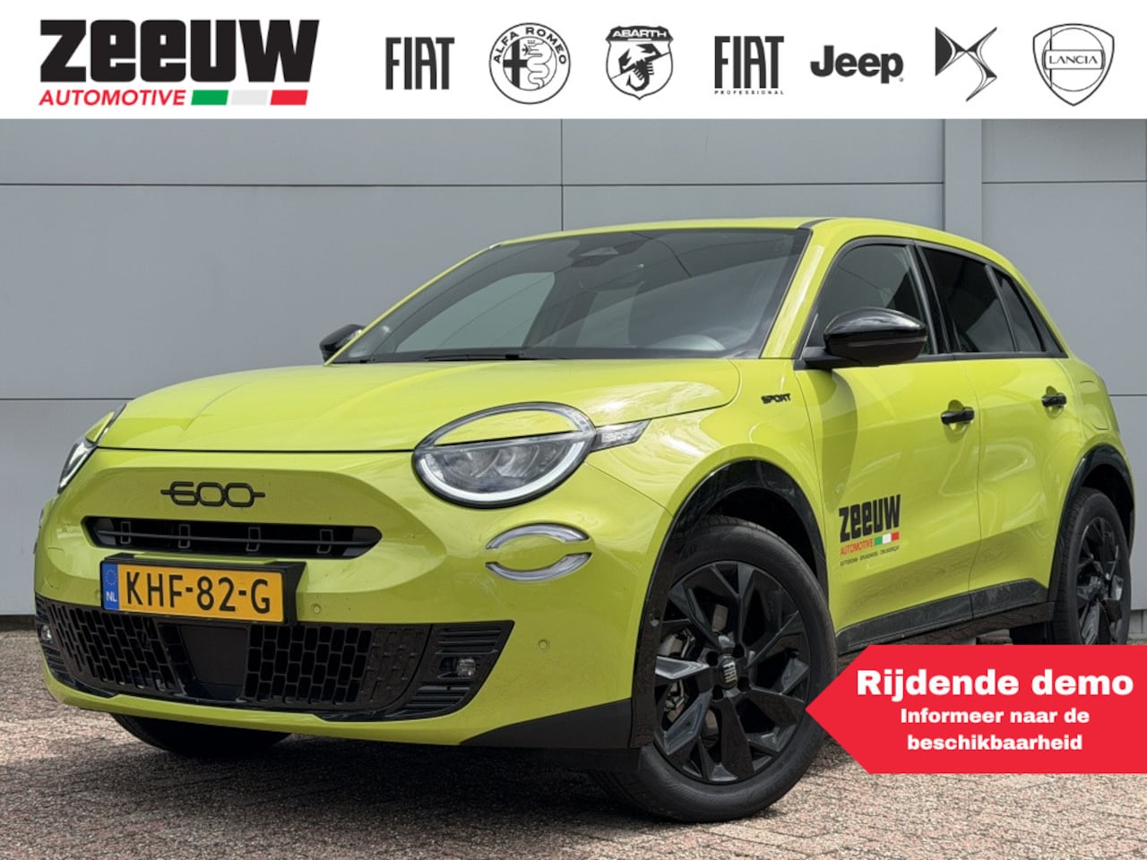 Fiat 600 - 1.2 Hybrid 145 PK Sport | Camera | Carplay | Winter | 18" - AutoWereld.nl