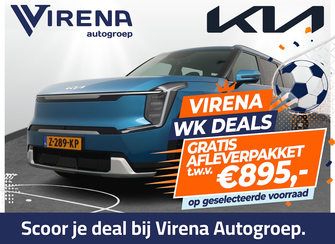 Kia EV9 - Launch Edition 99.8 kWh - SOH 98,8% - Trekhaak - Adaptief Cruise Control - LED Verlichting - AutoWereld.nl