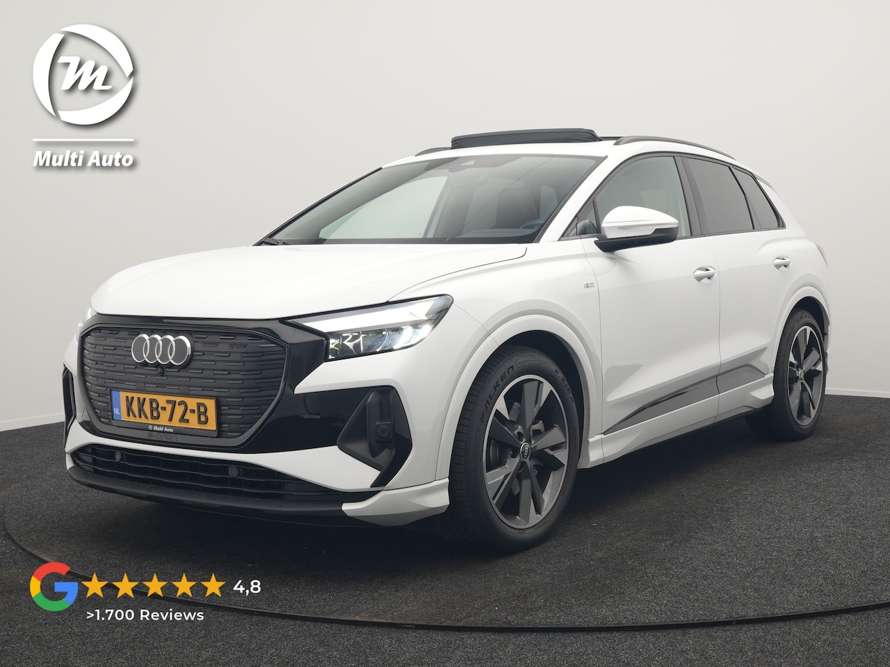 Audi Q4 e-tron - 45 Quattro S edition 77 kWh 265pk Dealer O.H. | Panodak  | 20"L.M. | Sportstoelen Verwarmd - AutoWereld.nl