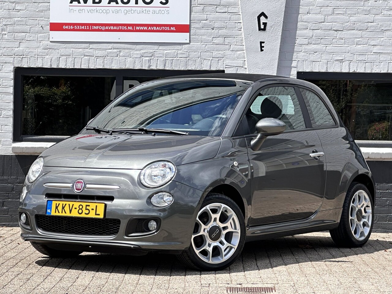 Fiat 500 C - 1.2 S Lounge Cabrio Airco PDC Leder - AutoWereld.nl
