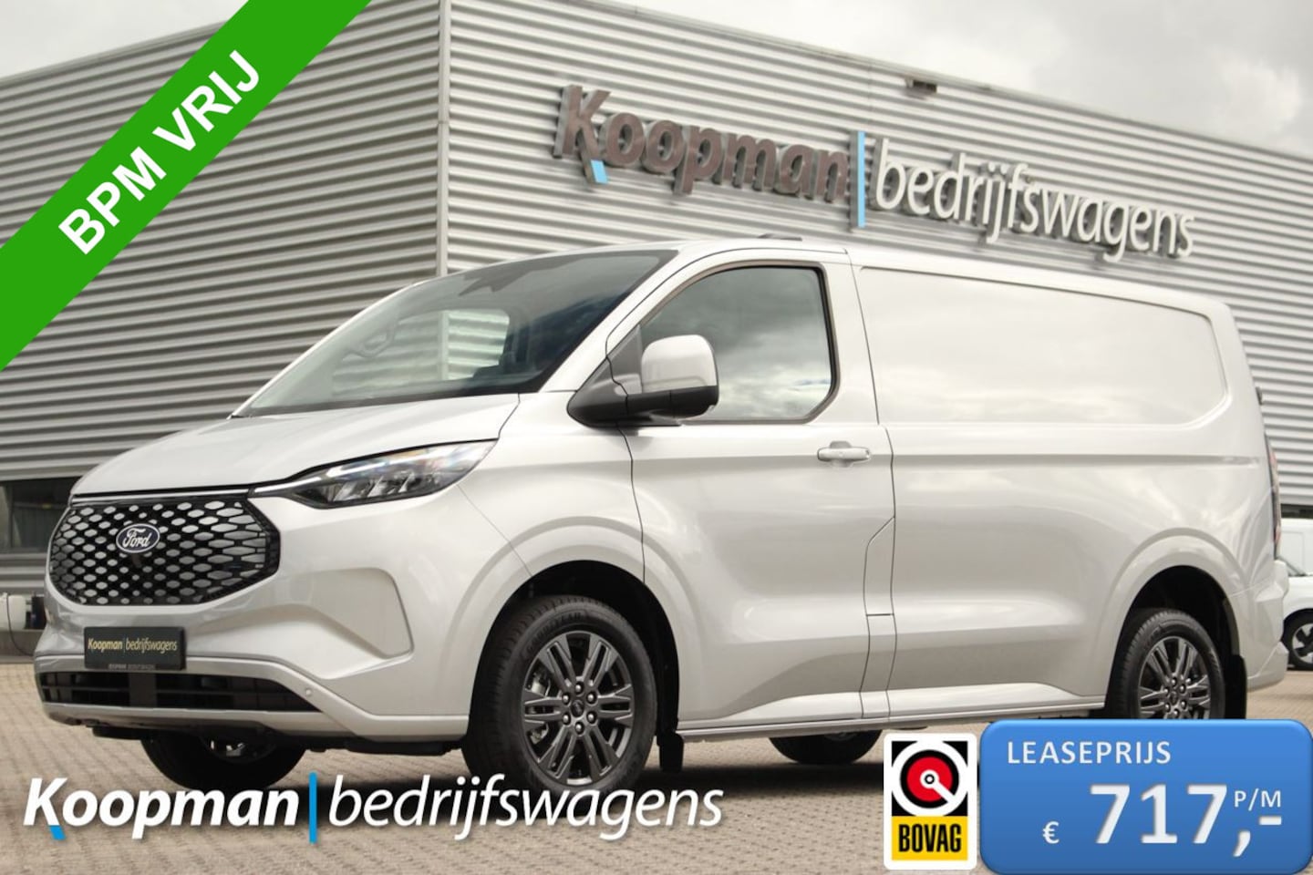 Ford Transit Custom - E-Transit 320 L1H1 Limited | 71kWh | 160kW/218pk | Trekgewicht 2300kg | Camera | Carplay/A - AutoWereld.nl
