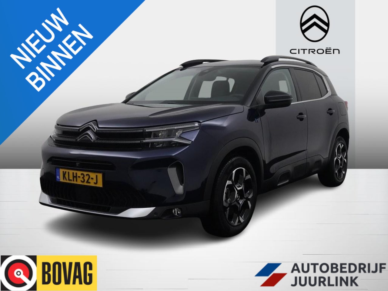 Citroën C5 Aircross - 1.6T Plug-in Hybrid 225pk Automaat Bns. Plus nieuw Leder/Camera/Blindspot/Keyless/Led/Vc - AutoWereld.nl