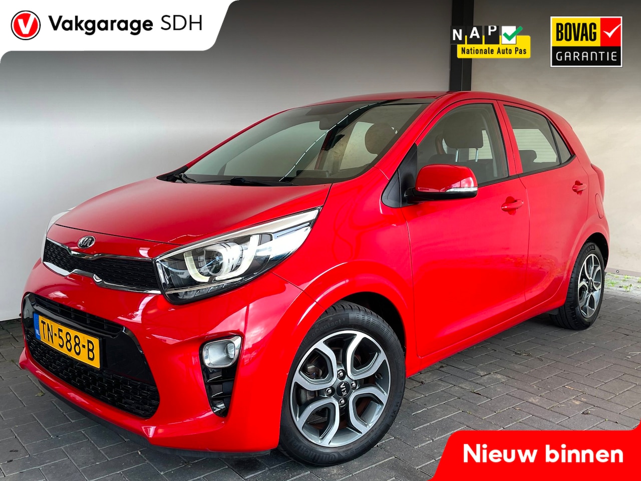 Kia Picanto - 1.0 CVVT DynamicPlusLine|Nieuwstaat|NAP|Eerste eigenaar|Carplay|Camera|Climate Control|Nav - AutoWereld.nl
