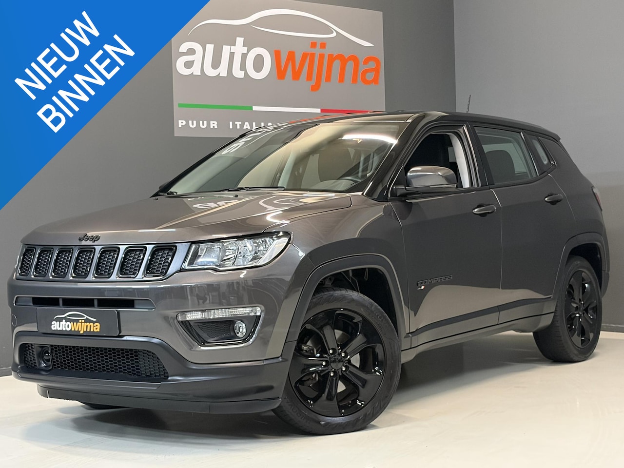 Jeep Compass - 1.4 Turbo MultiAir 140pk Night Eagle Carplay, Afn. Trekhaak - AutoWereld.nl