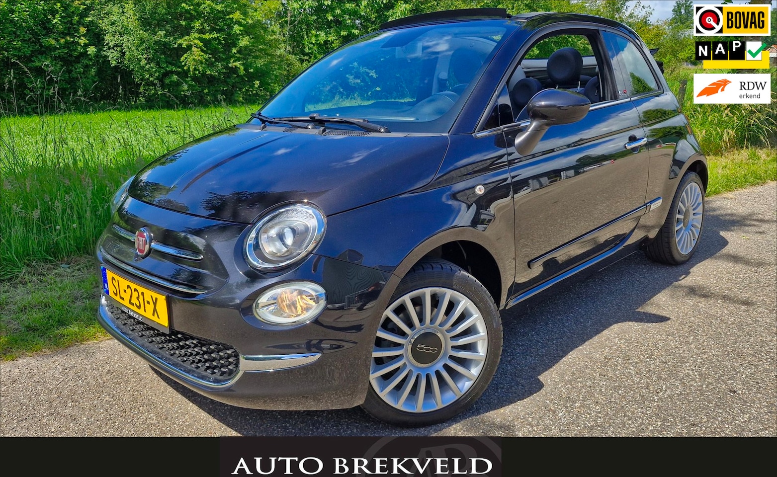 Fiat 500 C - 0.9 TwinAir Turbo Lounge 80PK | Rijklaar | PDC | LMV | Cruise | Navi | Elektrisch pakket | - AutoWereld.nl