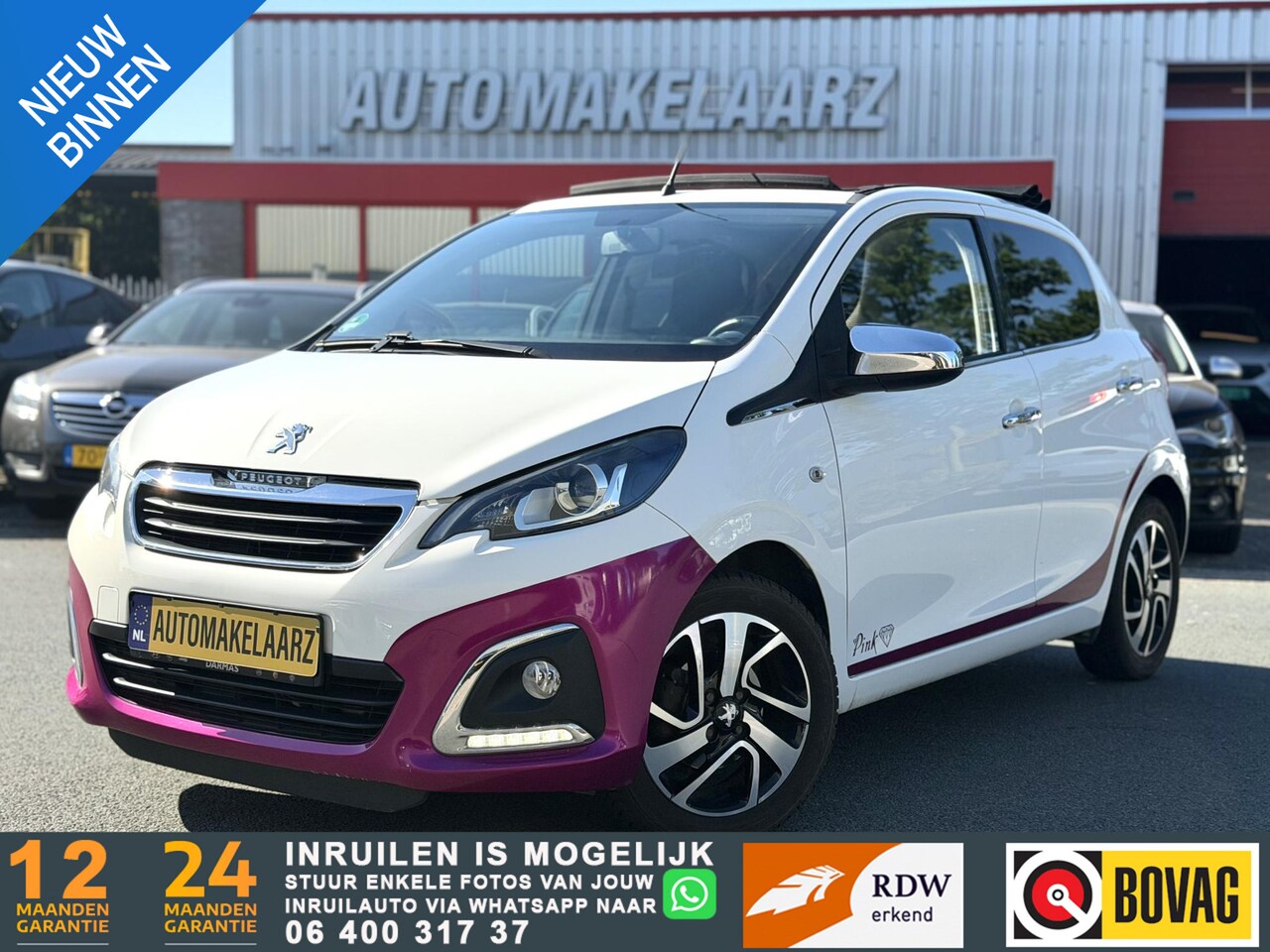 Peugeot 108 - 1.2 Puretech TOP! Pink Edition - AutoWereld.nl