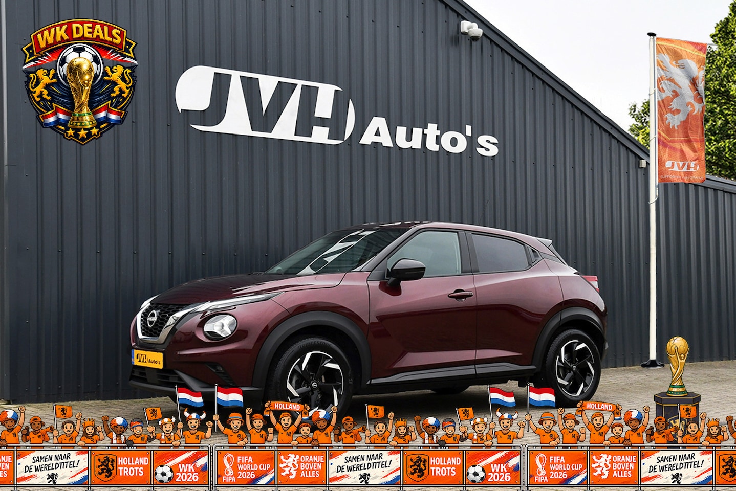 Nissan Juke - 1.0 DiG-T AUT Acenta 10-2023 | BTW | Navi | AppleCarPlay | PrG | F1 | Cam | 17" - AutoWereld.nl