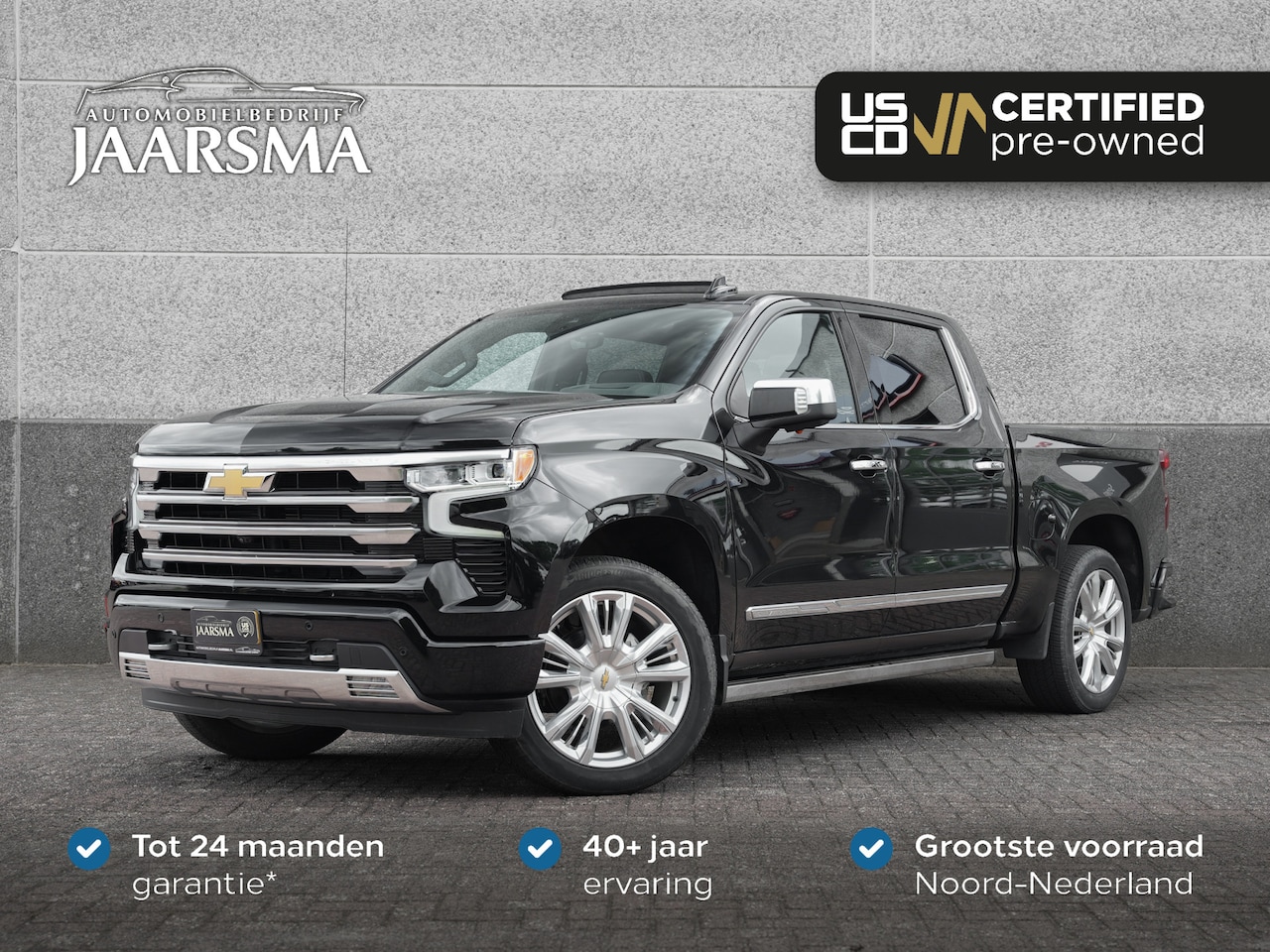 Chevrolet Silverado - 1500 High Country 6.2L V8 426pk |PRINS LPG |Cover over laadbak |Schuif- kanteldak - AutoWereld.nl