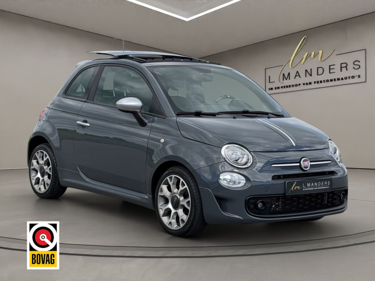 Fiat 500 - 0.9 TwinAir T Sport 2019 GRIJS | Apple CarPlay | Leder - AutoWereld.nl