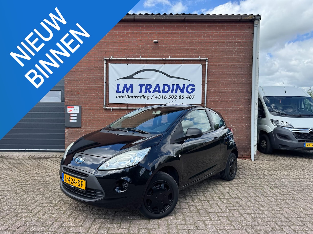 Ford Ka - 1.2 Trend BLACK ON BLACK 2 SLEUTELS APK 07-03-2027 - AutoWereld.nl
