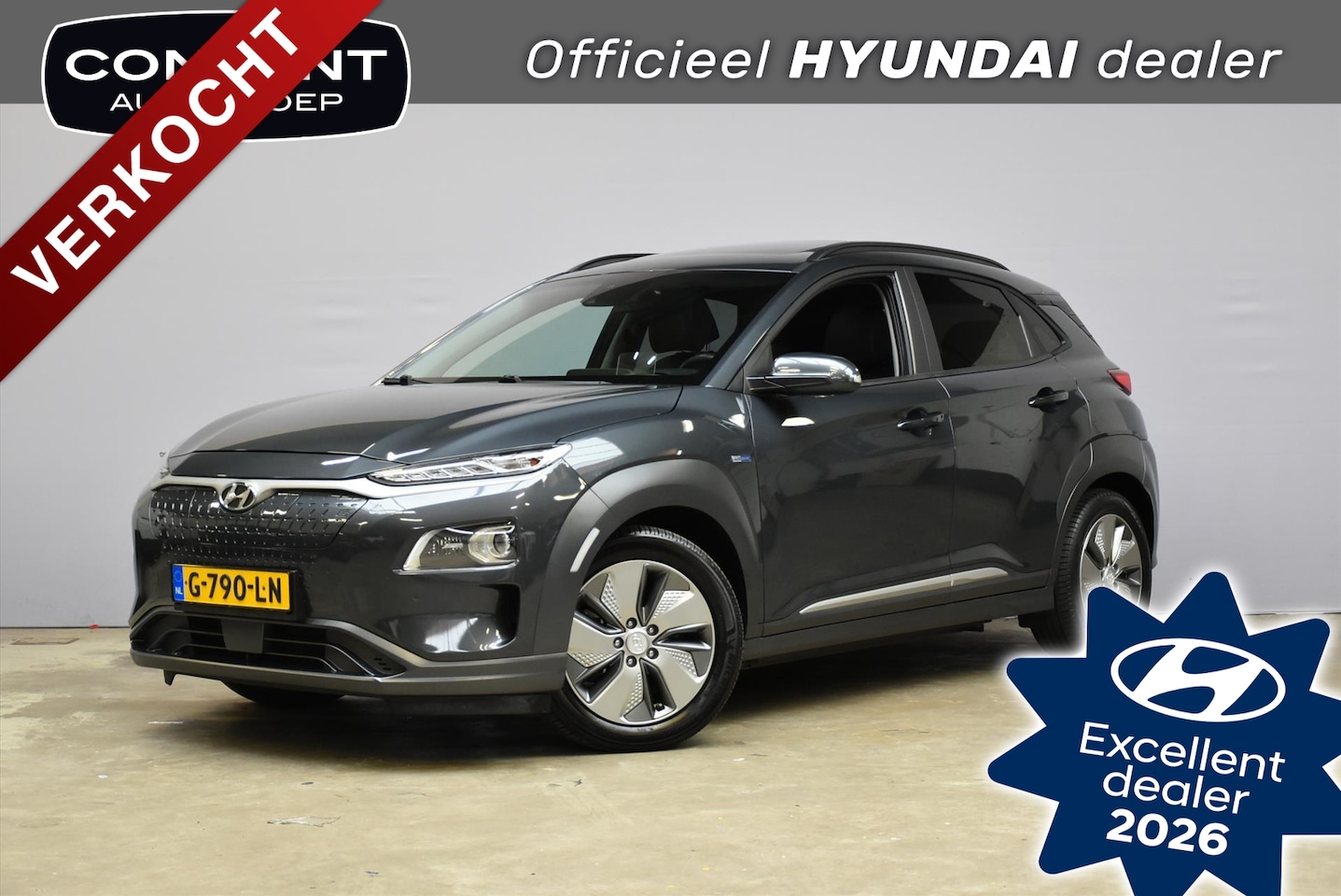 Hyundai Kona Electric - EV 64 kWh Premium SKY I Schuifdak I SOH 100%! - AutoWereld.nl