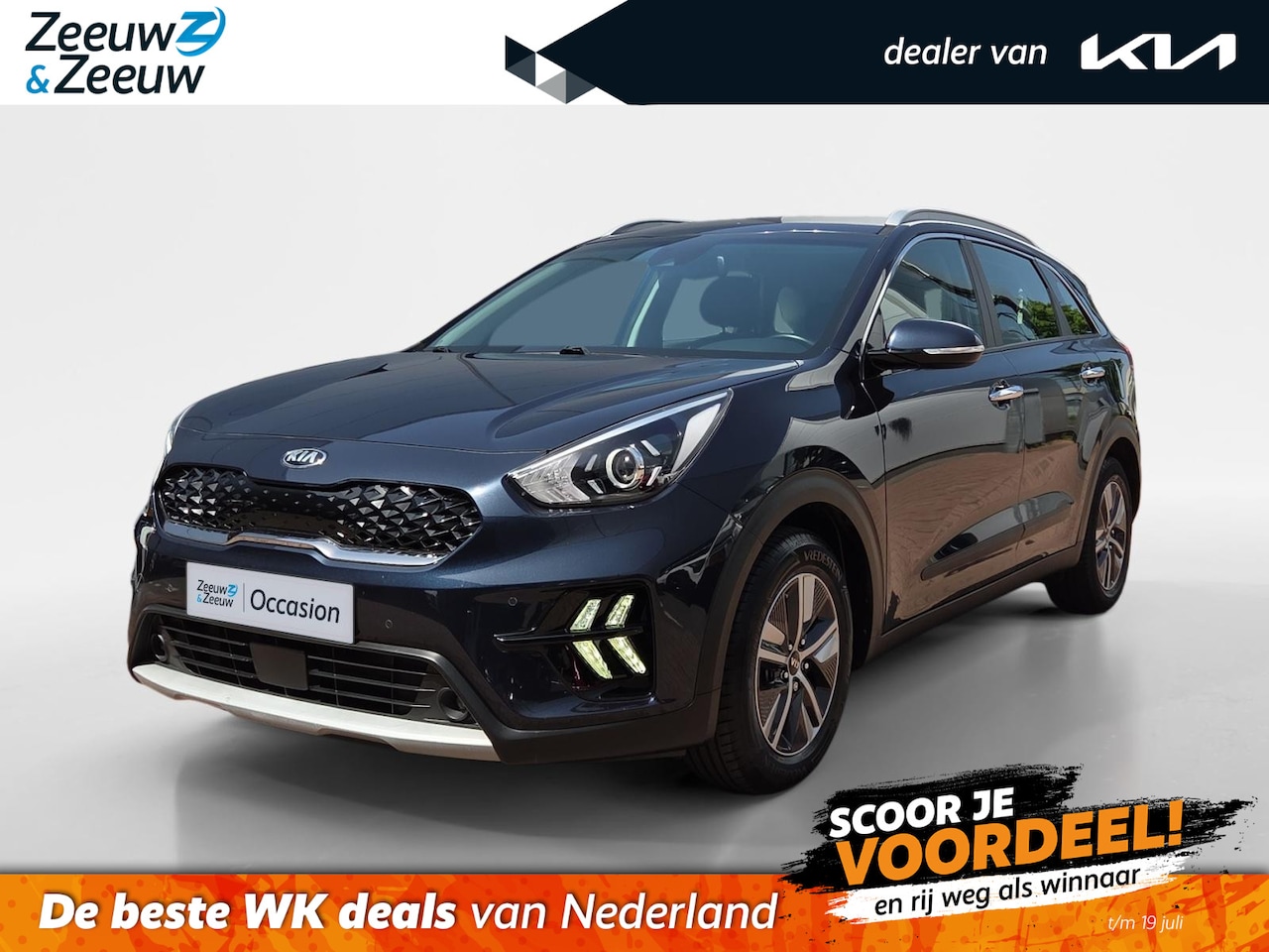Kia Niro - 1.6i Hybrid DynamicLine 1e Eigenaar | Dealer onderhouden | Metallic lak | Fabrieksgarantie - AutoWereld.nl