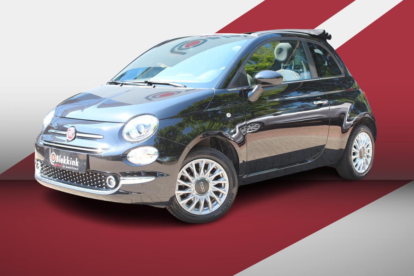 Fiat 500 C - 1.0 Hybrid Dolcevita Cabrio,Vouwdak,Airco - AutoWereld.nl