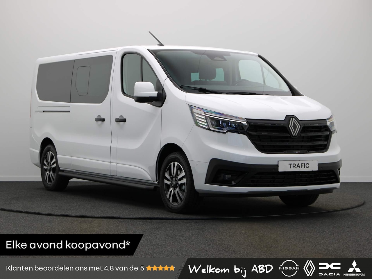 Renault Trafic - 2.0 dCi EDC 170pk T29 L2H1 Extra DC | Anniversary | Sidebars | Zwarte logo's | Glasslook | - AutoWereld.nl