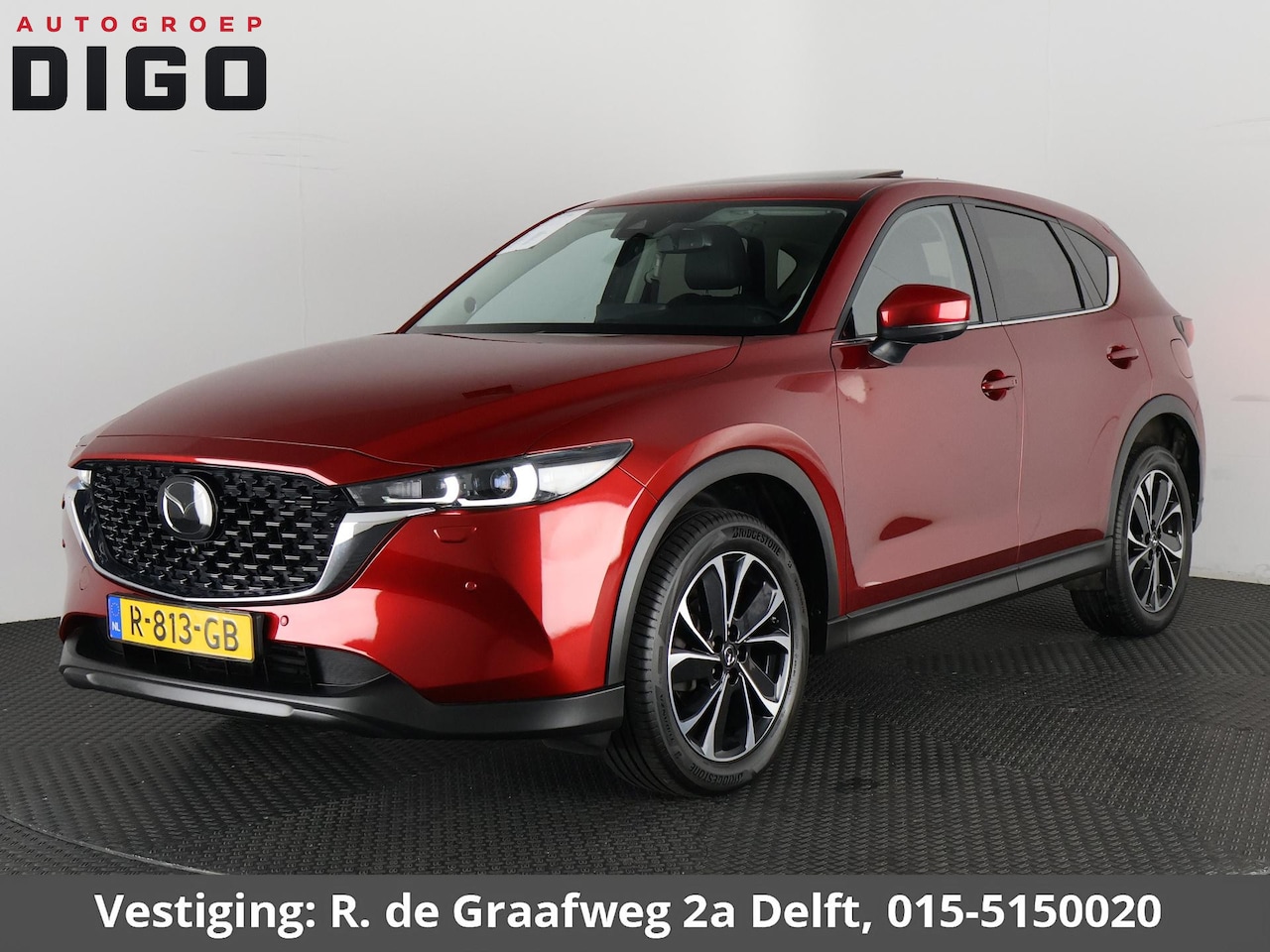 Mazda CX-5 - 2.0 SkyActiv-G 165 Luxury Automaat | Navigatie | 1e eigenaar | Schuif-/Kanteldak | Leder | - AutoWereld.nl