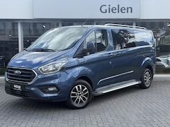 Ford Transit Custom - GB 2.0 TDCi 170PK 340 L2H1 Limited | Navigatie, Parkeersensoren, Roofrails, Trekhaak, Dubb