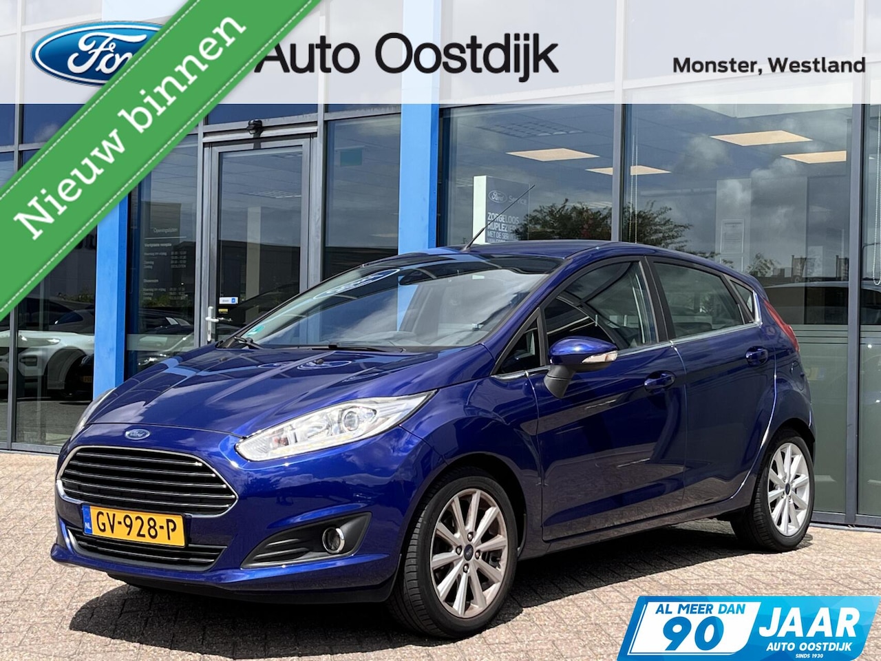 Ford Fiesta - 1.0 EcoBoost Titanium 100PK NIEUWE DISTRIBUTIERIEM!! Trekhaak Voorruitverwarming Climate N - AutoWereld.nl