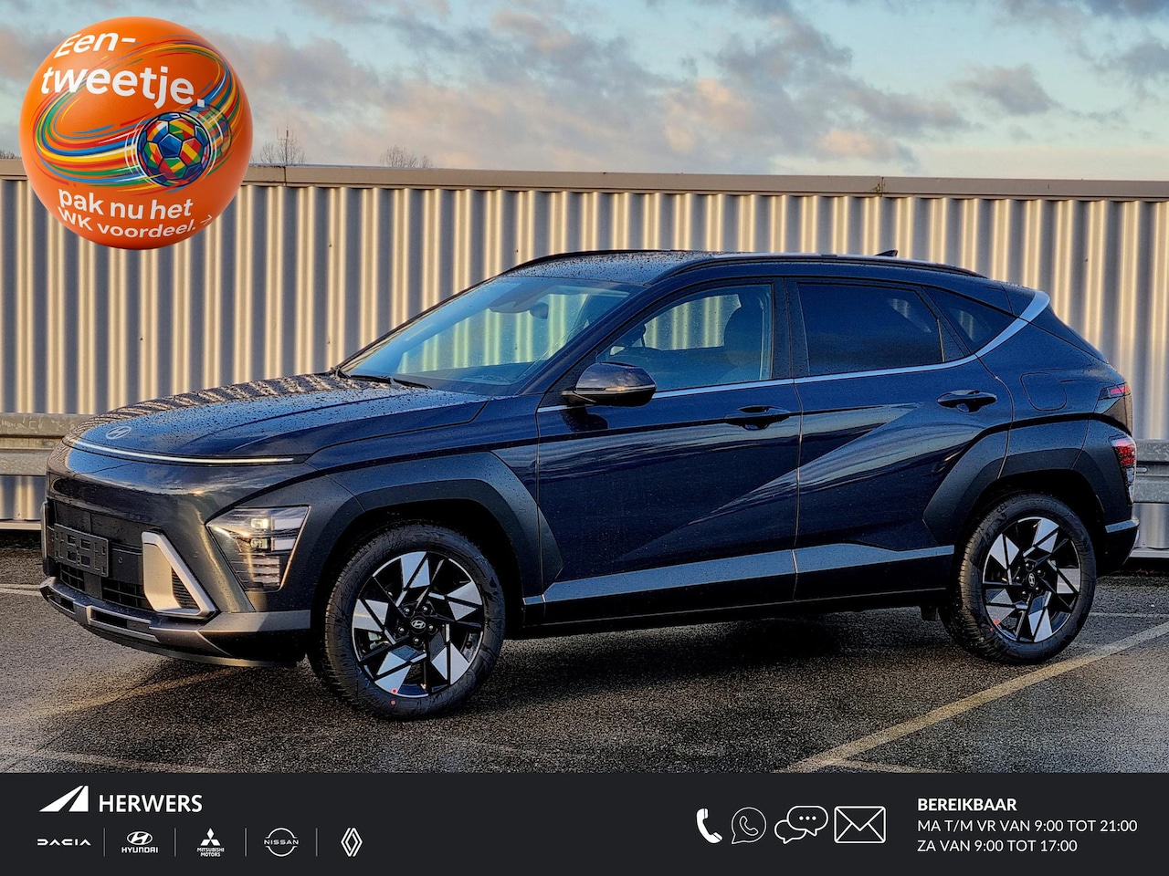 Hyundai Kona - 1.6 GDI HEV Comfort Smart / Actie Private Lease vanaf € 430.- per maand / Meerdere kleuren - AutoWereld.nl