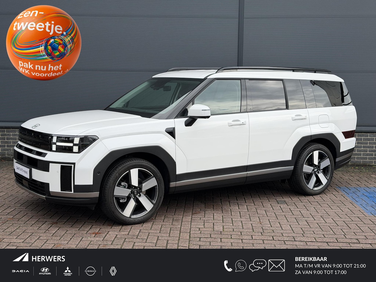 Hyundai Santa Fe - 1.6 T-GDI HEV Premium 7p. / €12350,- Voordeel / Nieuw op Voorraad / Ledere Bekleding / 7 P - AutoWereld.nl