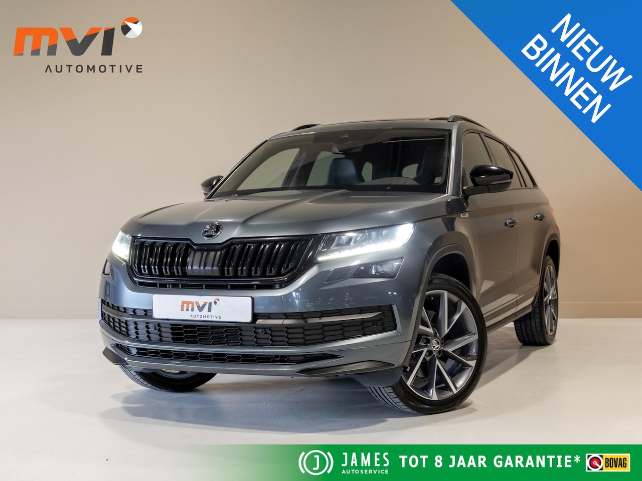 Skoda Kodiaq - 2.0 TSI 4x4 Sport Line / 180pk / Trekhaak / Panorama dak / Dodehoek herkenning / - AutoWereld.nl
