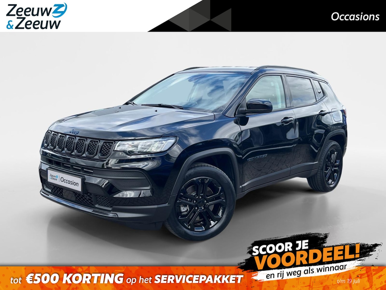 Jeep Compass - 4xe 190 Plug-in Hybrid Electric Night Eagle |4WD| Apple Carplay/Android Auto|lichtmetalen - AutoWereld.nl