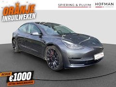 Tesla Model 3 - Performance AWD 75 kWh SOH 95% | Pano | Stoelverw |