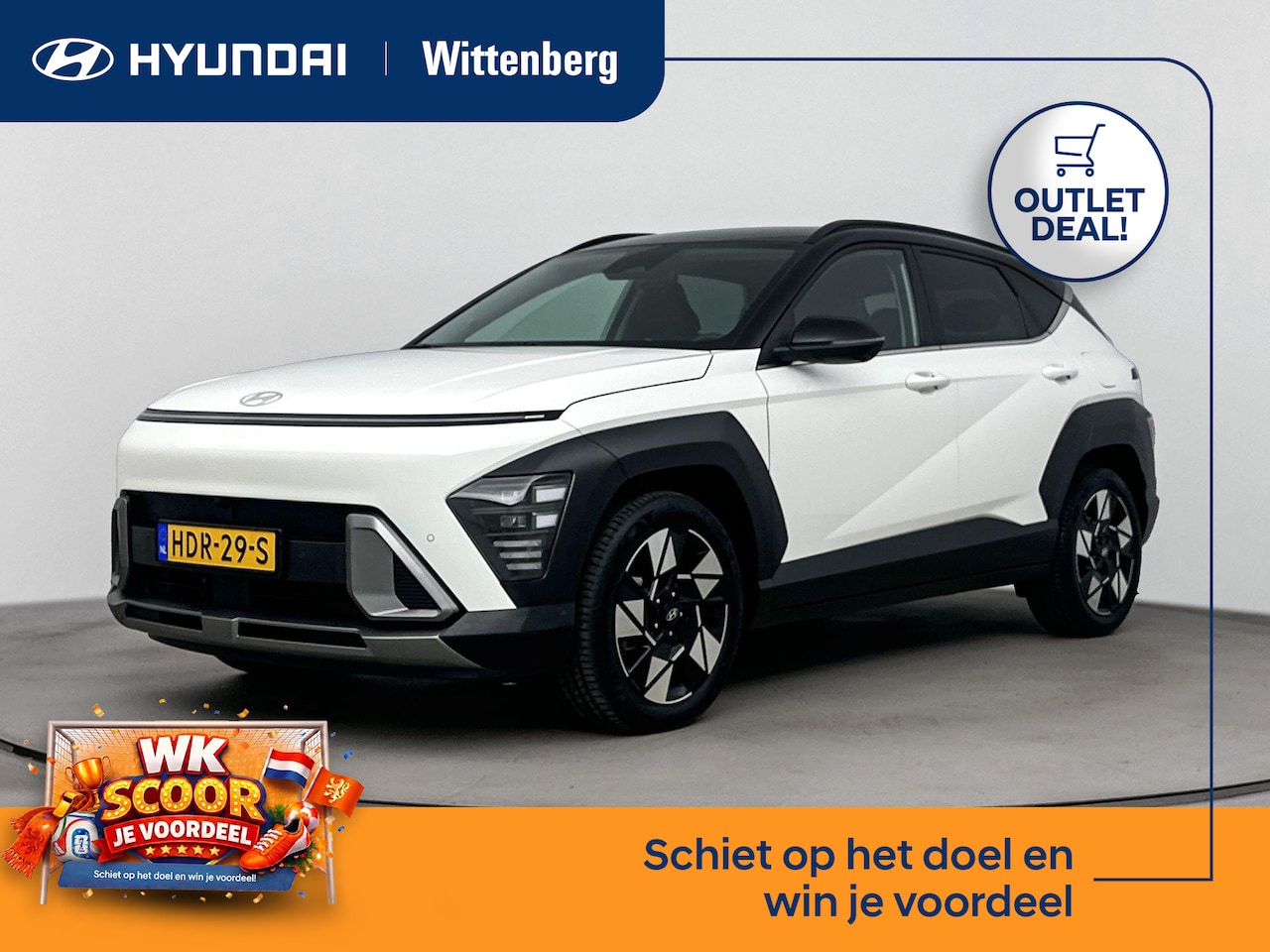 Hyundai Kona - 1.6 GDI HEV Premium | Adaptive Cruise | Elektrische stoelen incl memory | Stoel stuur verw - AutoWereld.nl