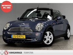 MINI Cabrio - 1.6 Cooper Pepper/ Cabrio/ Zwarte Hemel/ 15''LMV/ Half-LEDER/ Bluetooth/ Radio-AUX&USB/ El