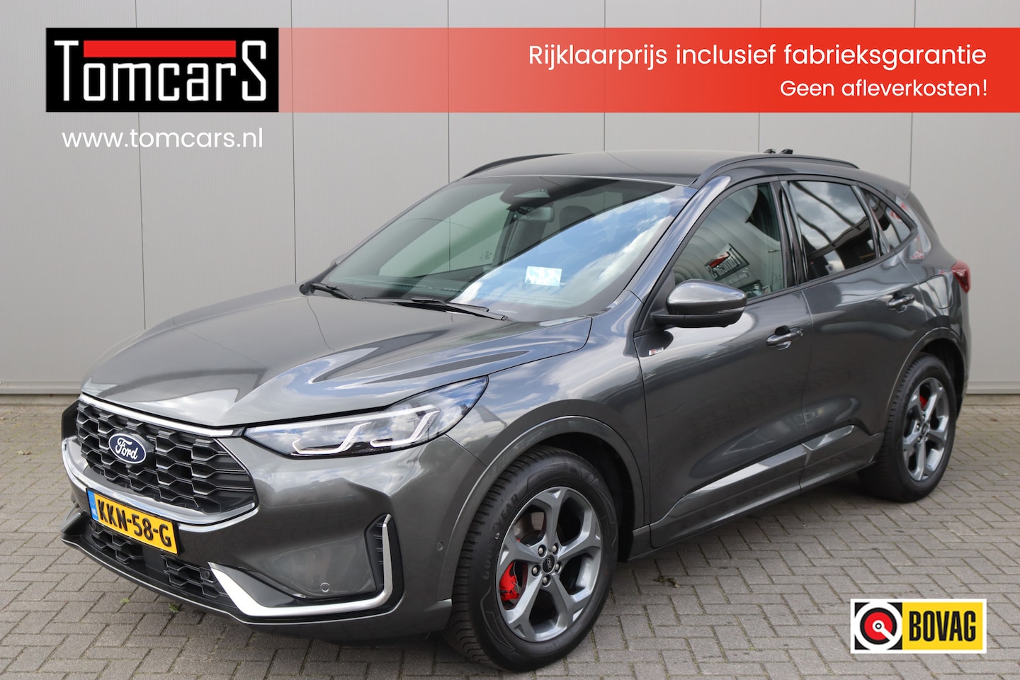 Ford Kuga - 1.5 EcoB. 187PK Automaat ST-Line X Trekhaak-1800KG/360-camera/Winterpack/Adapt.-cruise/Res - AutoWereld.nl