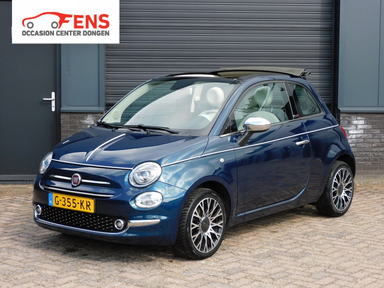 Fiat 500 - 1.2 Lounge CABRIO TOPSTAAT! CARPLY/ANDROID! CLIMA! CRUISE! LM VELGEN! - AutoWereld.nl