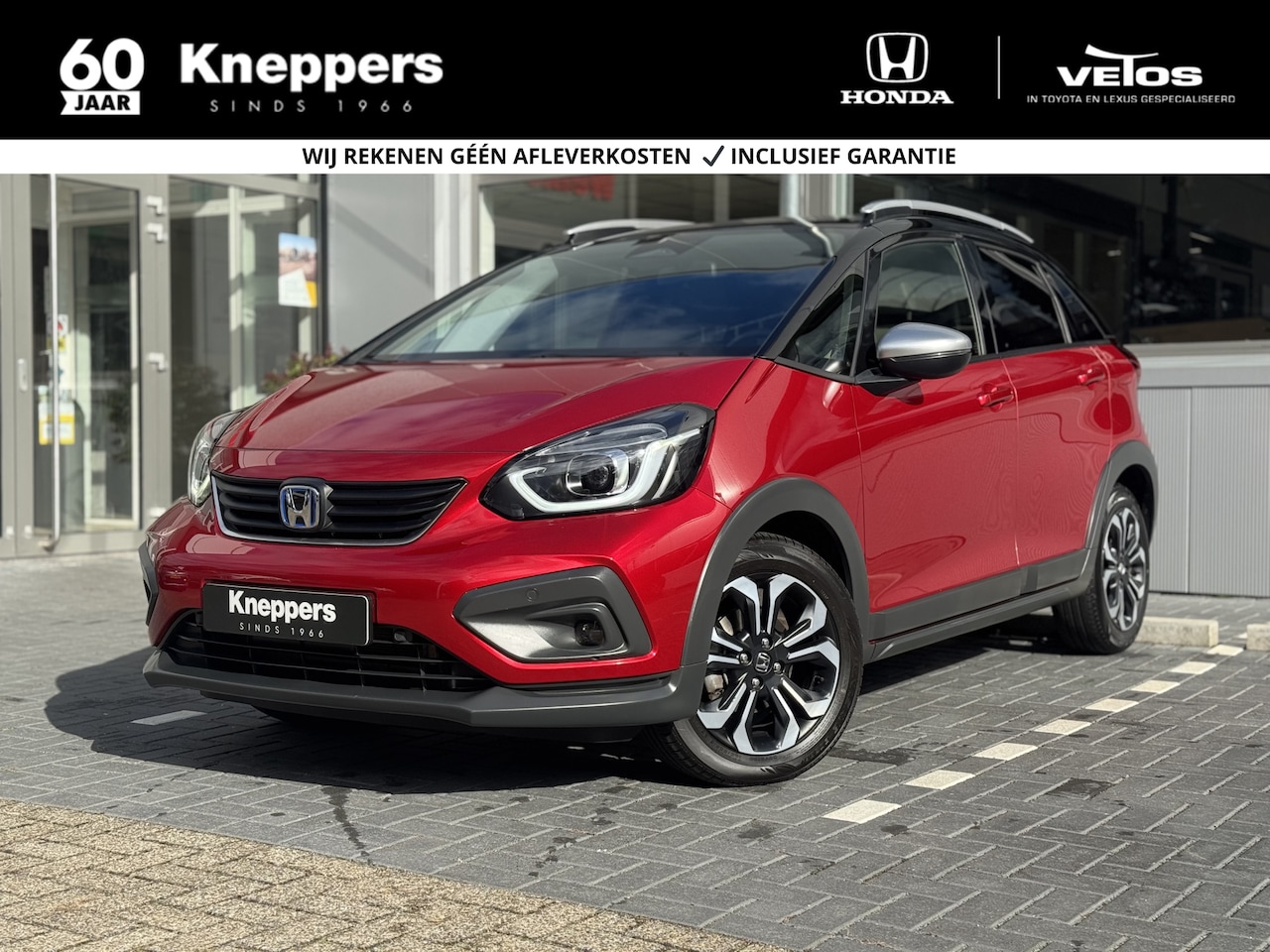 Honda Jazz - 1.5 e:HEV Crosstar BI-TONE | GEEN AFLEVERKOSTEN | Navigatie, Parkeersensoren, Apple/Andro - AutoWereld.nl