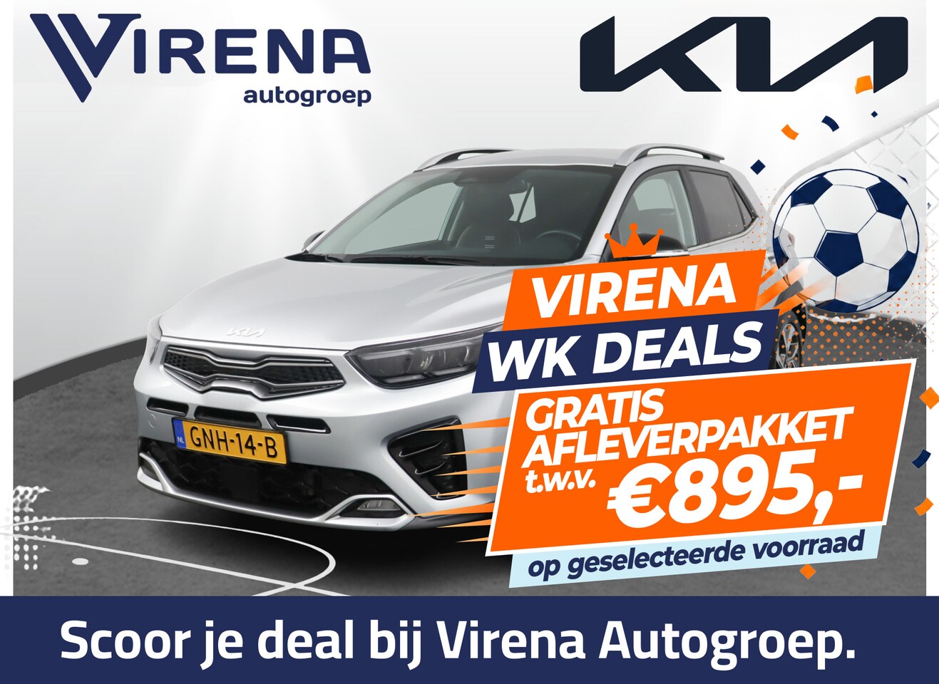 Kia Stonic - 1.0 T-GDi MHEV GT-Line Apple Carplay/Android Auto - Cruise Control - LED Koplampen - Navig - AutoWereld.nl