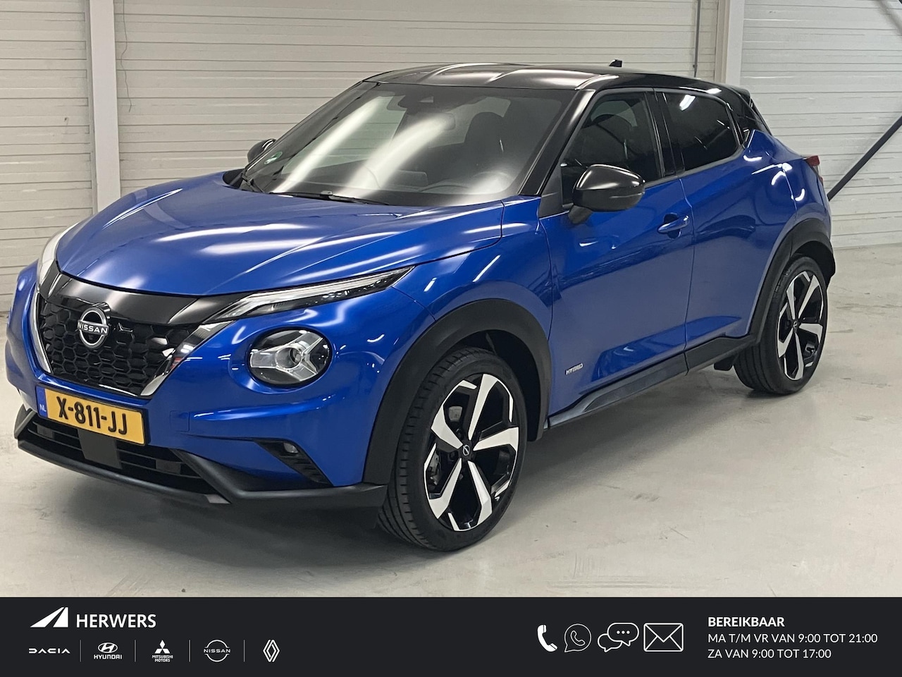 Nissan Juke - 1.6 Hybrid Tekna / Automaat / Afneembare trekhaak / Dealeronderhouden / Bose sound / Leder - AutoWereld.nl