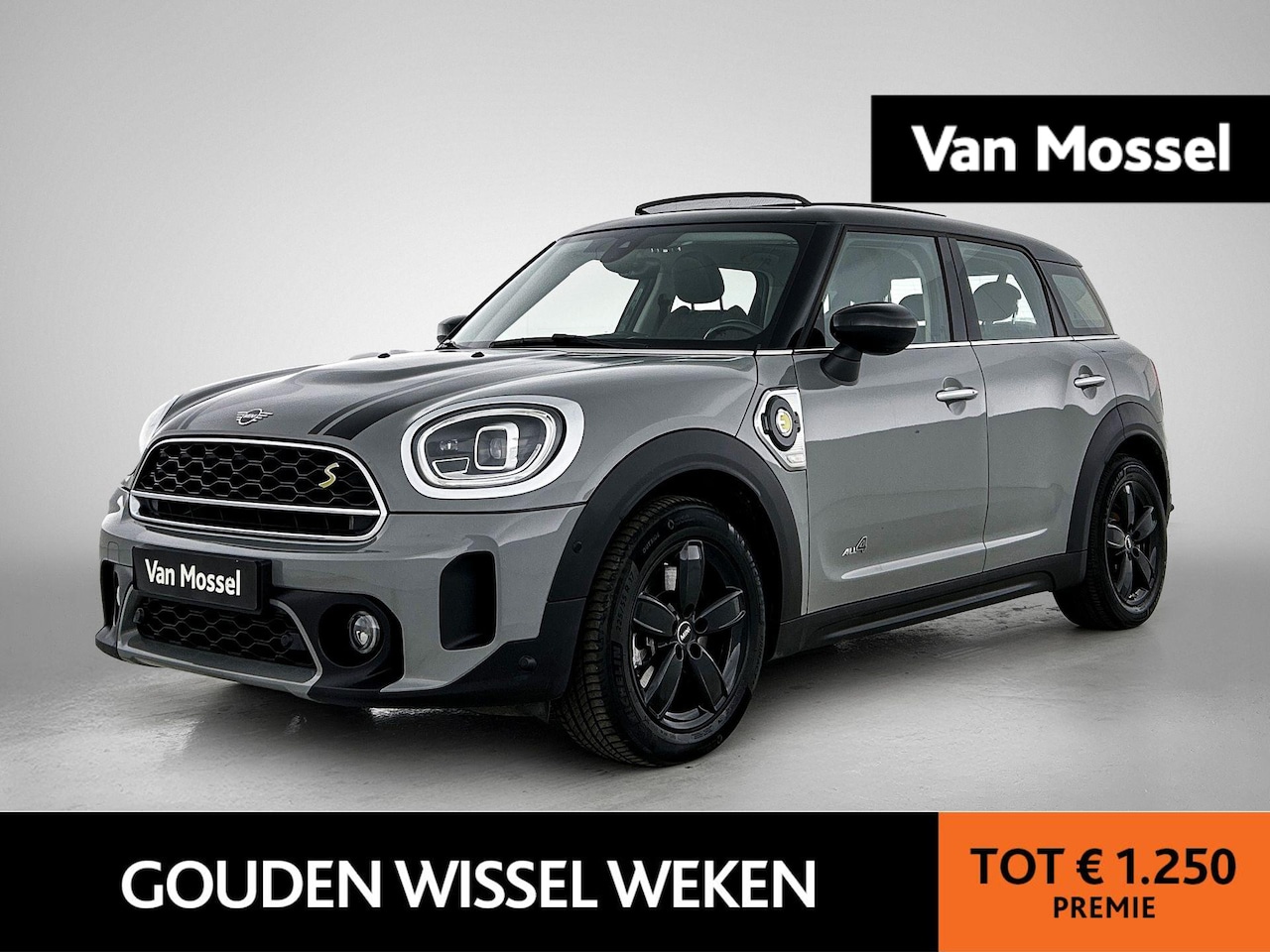 MINI Countryman - 1.5 Cooper S E ALL4 | PANO-SCHUIFDAK | HEAD-UP | CAMERA | NAVIGATIE | STOEL-STUURWIELVERWA - AutoWereld.nl