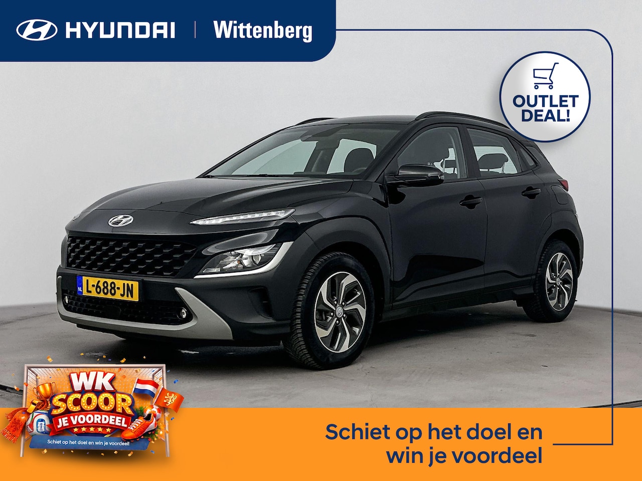 Hyundai Kona - 1.6 GDI HEV COMFORT SMART | OUTLETDEAL! | CLIMA | CAMERA | CRUISE ADAPT. | NAVI | APPLE CA - AutoWereld.nl