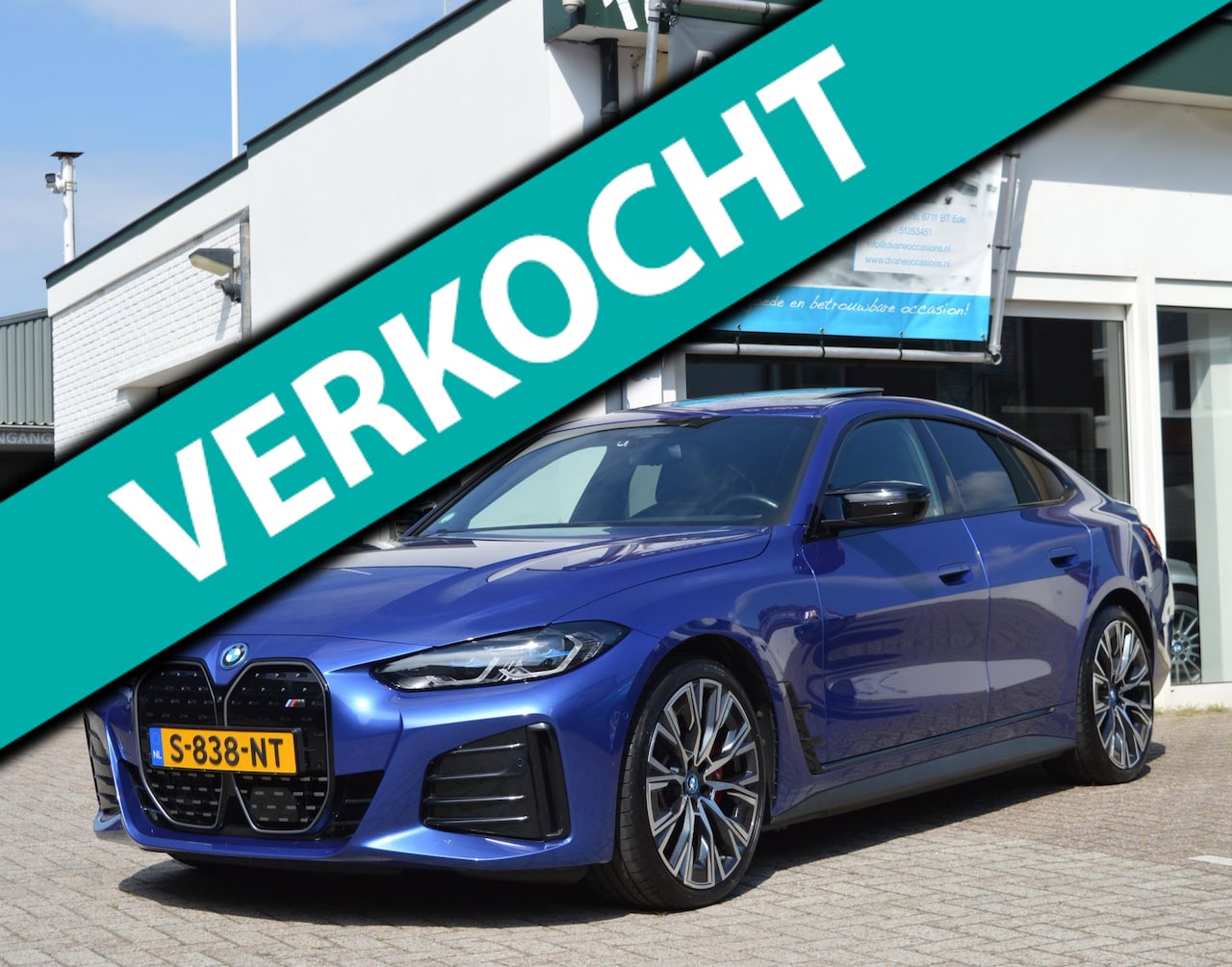BMW i4 - M50 High Executive schuifdak trekhaak lazer head-up kuipstoelen - AutoWereld.nl