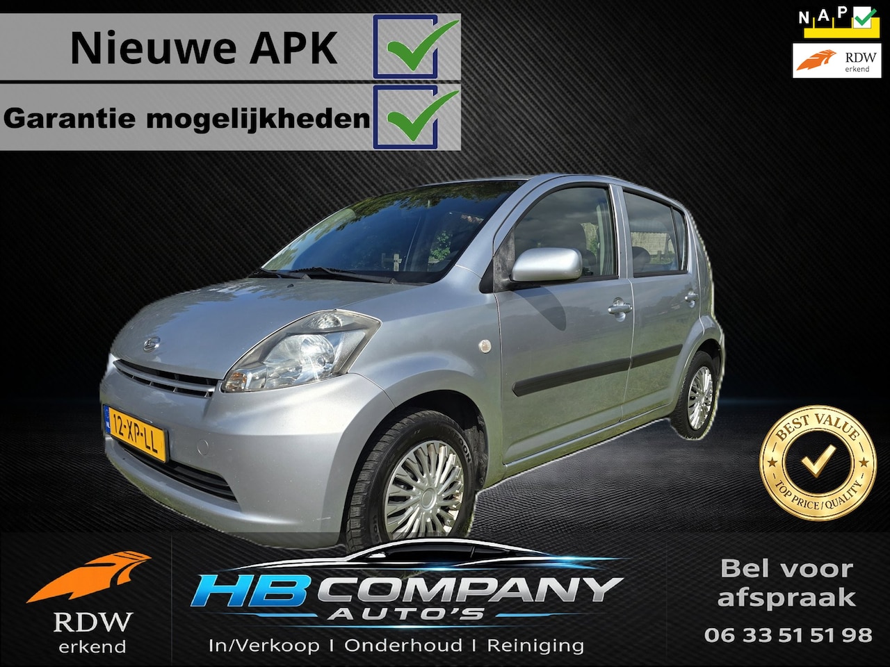 Daihatsu Sirion 2 - 1.0-12V Premium| Nieuwe APK| Onderhouden| Volle tank! - AutoWereld.nl