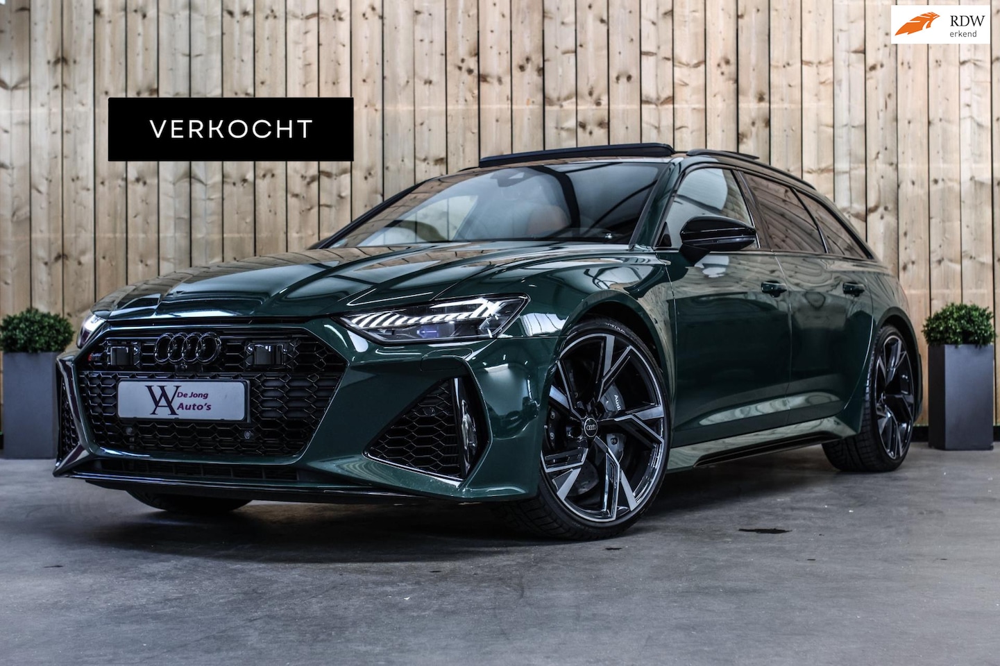 Audi RS6 - TFSI Quattro *Keramisch*Pano*B&O Advanced*Soft-Close*Alcantara* - AutoWereld.nl
